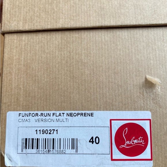 CHRISTIAN LOUBOUTIN
Neoprene Mens Funfor Run Flat Sneakers 'Multi-Color Spikes' - Picture 8 of 9